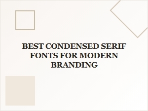 Best Condensed Serif Fonts for a Sleek Modern Brand Look